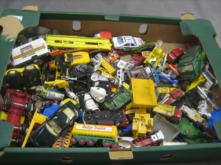 A collection of Corgi, Matchbox and other toy cars (play worn)