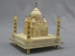 An Indian carved stone model of the "Taj Mahal" 8"