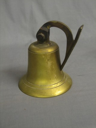 A brass hanging bell 7"