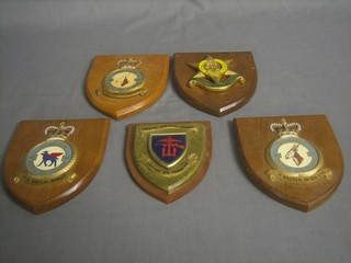 5 various Military wall plaques - 2 RAF Squadron no.26, 1 RAF Squadron no.45, Burma Star Association and Combined Operations