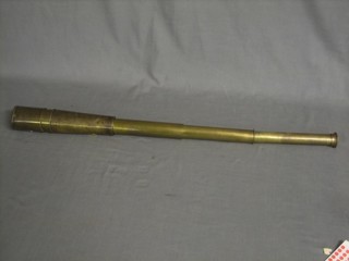 A brass 3 draw telescope