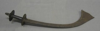 An Eastern crescent shaped sword with 18" blade