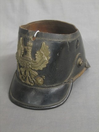 An Other Ranks Shako of the Prussian Jager Rifles (top, oval badge and chin strap missing)