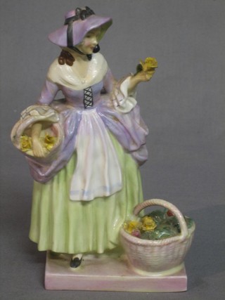 A Royal Doulton figure - Spring Flowers (f and r)