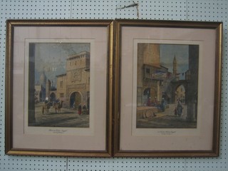 Dudley Hardy, a pair of Eastern watercolour drawings "Street in Cairo Egypt" and a "A Cairo Egypt Street" 13" x 10", signed