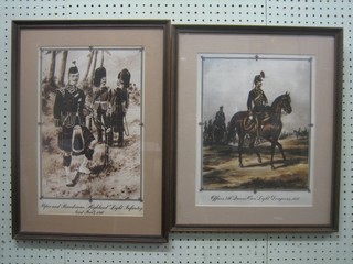 12 various military framed prints 14" x 11"