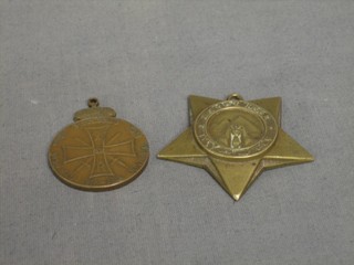 The Kaidev bronze star and a Russian bronze commemorative medal marked 1912-1913