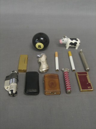 A collection of novelty and other lighters