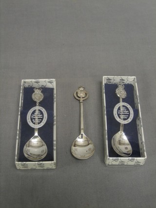 3 silver commemorative spoons for the Marriage of Prince Charles, 2 ozs