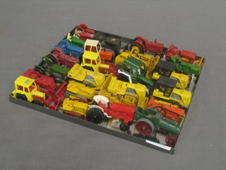 A collection of various tractors
