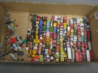 A quantity of Micro Machine model cars and aircraft
