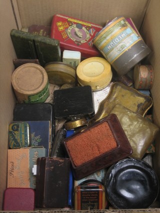A collection of old tins etc