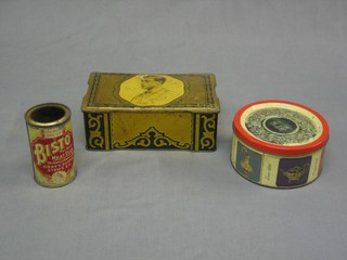 A small collection of various tins