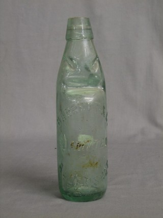 A Cods patent lemonade bottle for Barrett & Co Aldershot
