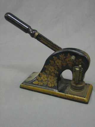 A large Victorian letter press