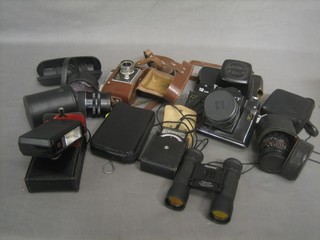 A Zenith camera, 1 other camera and various photographic equipment