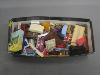 A collection of various razor blades