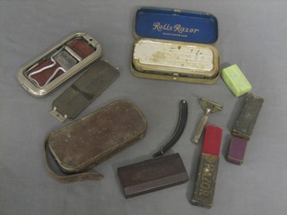 A collection of old razors