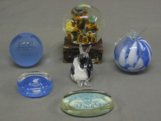 21 various paperweights