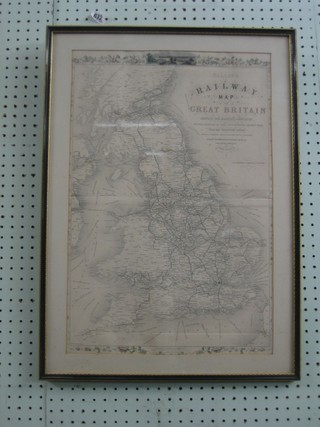 Tallis's a Railway Map of Great Britain 20" x 14"