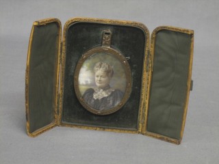 A portrait miniature of a lady 3"