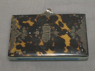 A 19th Century tortoiseshell purse with gilt metal mounts