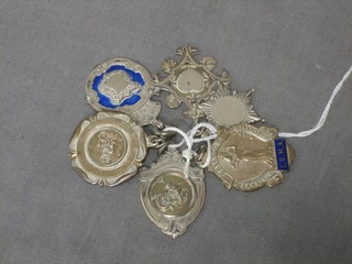 6 various silver and enamelled motorcycle racing medals and a do. Ballroom dancing