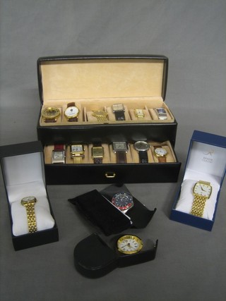 A gentleman's Bulova wristwatch and a good collection of various modern wristwatches