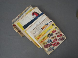 A collection of Dinky Toy brochures