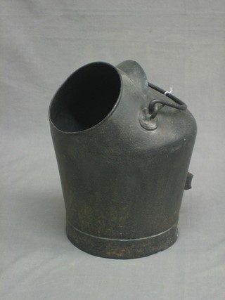 A 19th Century iron milking pale 15"