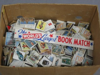 A large collection of book matches