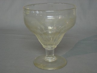 A large 18th/19th Century glass rummer 7"