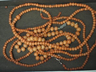 2 coral necklaces