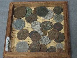 A hammered silver coin and a small collection of silver coins