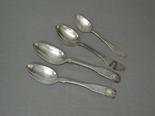 4 various Continental spoons