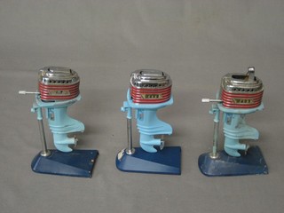 3 Royal Craft table lighters in the form of Wago Outboard motors