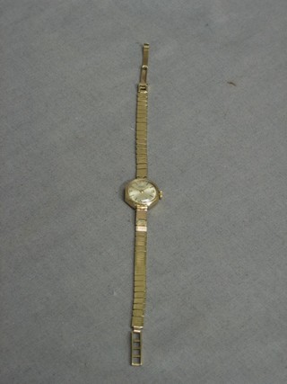 A lady's Marbin wristwatch contained in a gold case