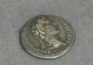 A Roman silver coin