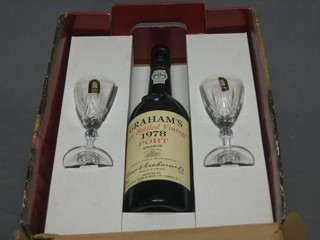 A presentation bottle of Graham's 1978 Late Vintage bottled port