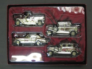 A Lledo Queen Mothers commemorative set of 4 model cars