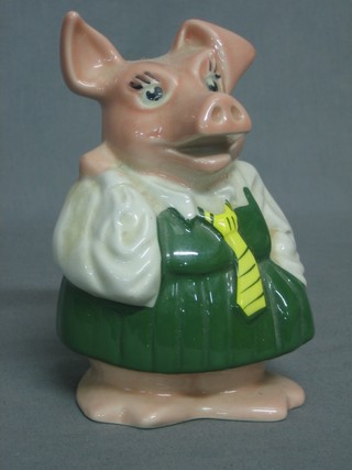 A Wade Pottery piggy bank 6" in the form of Annabel