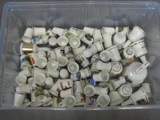 A collection of various thimbles and bells