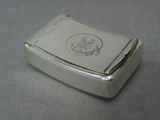 A George III Irish silver snuff box, Dublin 1809, 2 ozs