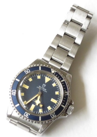 A gentleman's Tudor Oyster Prince Sub-Mariner wristwatch with stainless steel case and strap