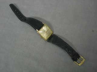 A gentleman's Excalibur wristwatch contained in a square gold case