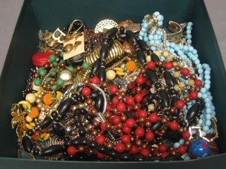 A collection of various costume jewellery 