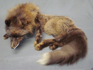 A fox fur stole