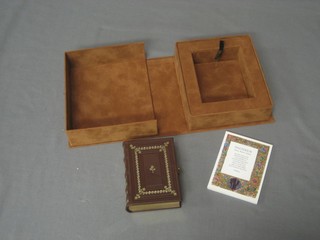 A leather bound facsimile edition of Psaltirium