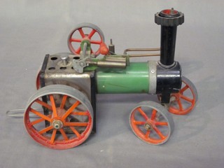 A Mamod steam traction engine