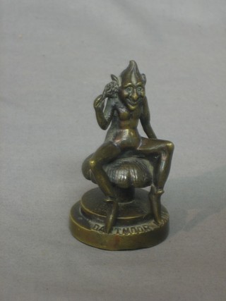 A bronze figure of a Dartmoor Pixie 3"